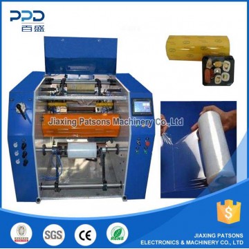 Automatic dotted cling film rewinding machine