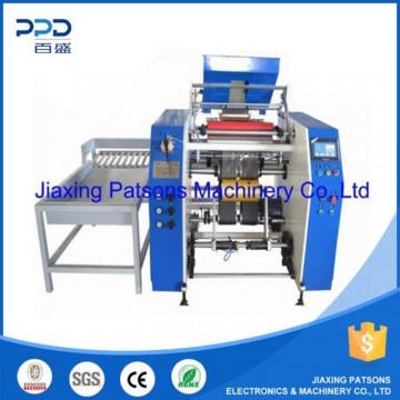 Automatic high speed cling film rewinder